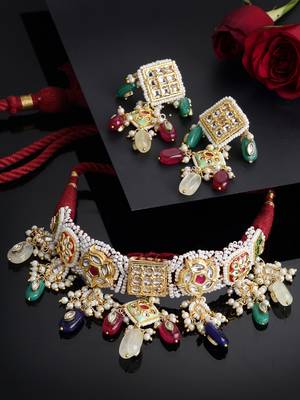 Red pearl necklace-sets 2