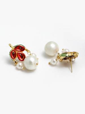 Red pearl necklace-sets 5