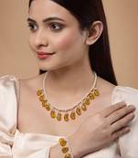 Yellow pearl bracelets