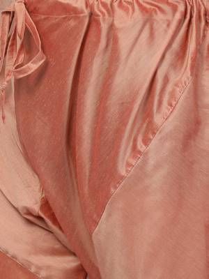 Pink Plain Blended Cotton Kurta-Pajama 5