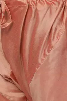 Pink Plain Blended Cotton Kurta-Pajama