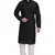 Black printed art silk kurta-pajama