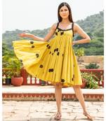 Mustard Polka Dot Dress