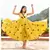 Yellow Dot Anghrakha Dress Polka