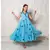 Sky Blue Polka Dot Anghrakha Dress