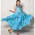Sky Blue Polka Dot Anghrakha Dress