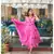 Pink Polka Dot Anghrakha Dress