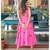 Pink Polka Dot Anghrakha Dress