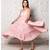 Pink Geometric Block Print Tyre Dress