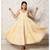 Yellow & White Geometric Block Print Tyre Dress