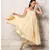 Yellow & White Geometric Block Print Tyre Dress