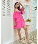 Aster off shoulder Dress