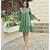 Olive Cotton Dress