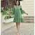 Olive Cotton Dress