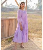 Lavender Mulmul Dress