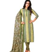 Multicolor printed crepe salwar