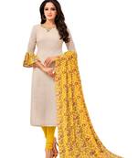 Beige sequins chanderi salwar