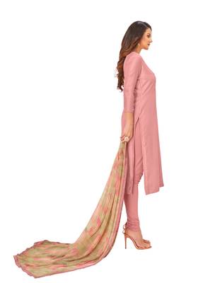Peach sequins chanderi salwar 2