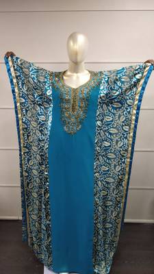  Zari Work Gerogette Islamic Style Arabian Partywear Farasha 1