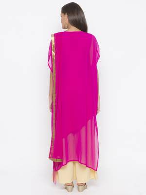 Pink embroidered georgette salwar 3