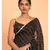 Suta Black & White Polka Dots Printed Pure Cotton Saree With Zari Border