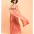 Suta Peach White Polka Dots Printed Pure Cotton Saree