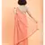 Suta Peach White Polka Dots Printed Pure Cotton Saree