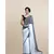 White And Grey Polka Dots Pure Cotton Saree