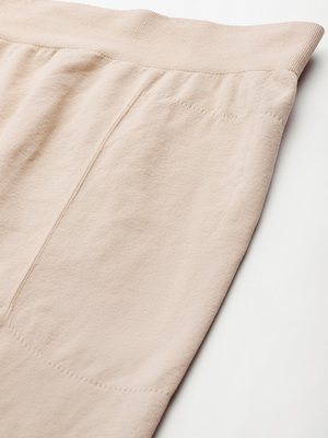 Inddus Beige Solid Micro Fiber Slimming Skirt Shapewear 4