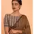 Suta Women Brown Sheers Solid Saree