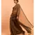 Suta Women Brown Sheers Solid Saree