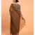 Suta Women Brown Sheers Solid Saree