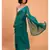 Suta Teal Blue Pure Cotton Solid Saree