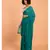 Suta Teal Blue Pure Cotton Solid Saree