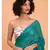 Suta Teal Blue Pure Cotton Solid Saree