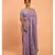 Suta Purple Cotton Viscose Solid Saree