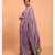 Suta Purple Cotton Viscose Solid Saree