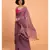 Suta Women Lavender Pure Cotton Solid Saree