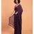 Suta Women Purple & multicoloured tasseled Pure Cotton solid Saree