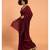 Suta Maroon & Magenta Cotton Acrylic Colourblocked Saree