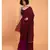 Suta Maroon & Magenta Cotton Acrylic Colourblocked Saree