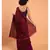 Suta Maroon & Magenta Cotton Acrylic Colourblocked Saree
