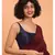 Suta Maroon & Magenta Cotton Acrylic Colourblocked Saree