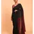 Suta Red & Black Cotton Acrylic Colourblocked Saree