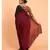 Suta Red & Black Cotton Acrylic Colourblocked Saree