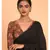 Suta Red & Black Cotton Acrylic Colourblocked Saree