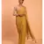Suta Yellow Solid Cotton blend Saree