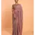 Mauve & beige coloured tasseled solid Mul-Viscose saree