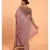 Mauve & beige coloured tasseled solid Mul-Viscose saree