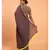 Suta Women Purple & Yellow Solid Cotton Blend Saree